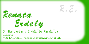 renata erdely business card